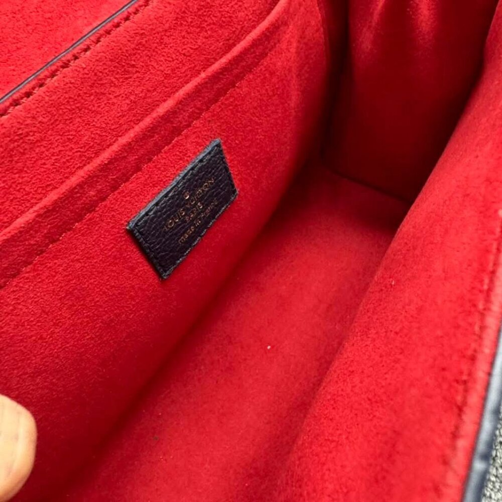 Louis Vuitton Saint Sulpice Navy Monogram Leather Shoulder Bag 999-071125 - Picture 15 of 15